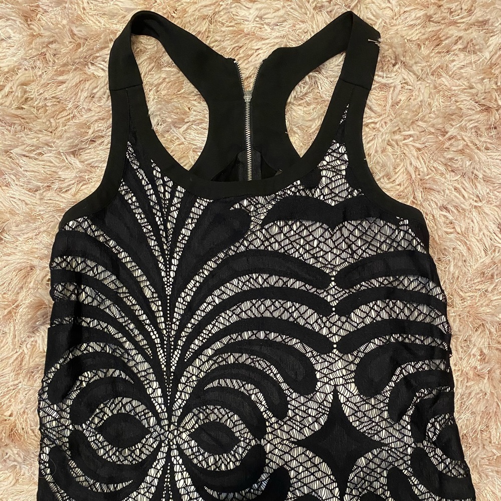 Express zip up racer back tank